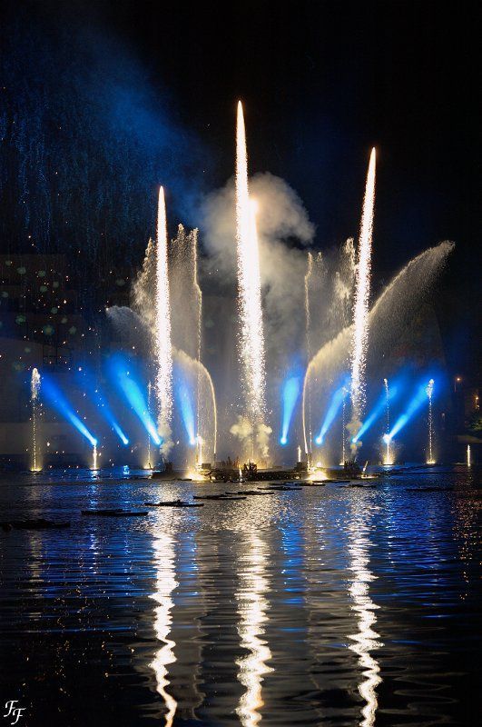 Jeux d'eau et de lumière à Strasbourg, spectacle